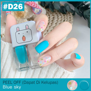 2IN1 KUTEK PEEL OFF HALAL KUTEKS 2 TONE KUTEK KOREA Cat Kuku muslimah Gel Nail polish NAIL ART