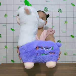 Gấu bông lạc đà Alpaca nhiều màu lông mịn mẫu mới gối ôm ngủ cho bé mẫu giáo