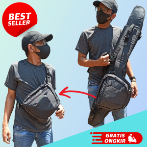 Tas Gendong Pancing Angler Bag Tas 2in1 Saku Depan Bisa Jadi Selempang