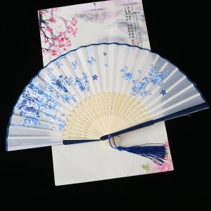 FUTUI Multi-pattern 1 pcs Colorful Bamboo Wooden Summer Gift Vintage Style Dance Hand Fan Fan Crafts Folding Fan Home Decoration