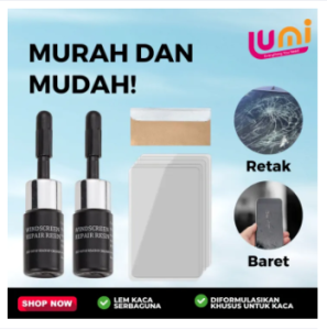BELI 1 Lem Ajaib Cairan Penghilang Retak Kaca Mobil Layar HP Aquarium Ampuh