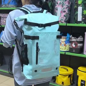 30L PVC Swimming Waterproof Dry Bag Double Straps Rafting Sports Kayaking Canoeing Swimming Bag Travel Kit Backpack Storage Bag