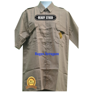 Baju Pramuka Lengan Pendek Laki Laki  SMP SMA-Baju Seragam Pramuka Pendek Laki2 SMP-SMA