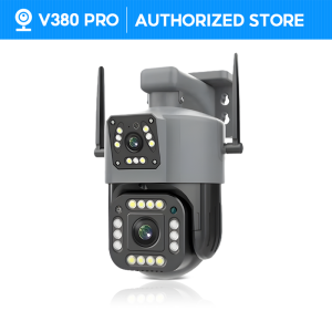 V380 PRO Q30S cctv camera dual lens wifi connect 360 surveillance camera 4K 6MP HD cctv dual camera security wireless outdoor waterproof AI motion dection alarm ip camera HD night vision cctv with two ways audio and speaker PTZ control by smart phone