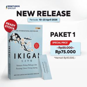 Renebook Buku Motivasi Ikigai Rahasia Hidup Bahagia dan Panjang Umur Orang Jepang - Hector Gracia