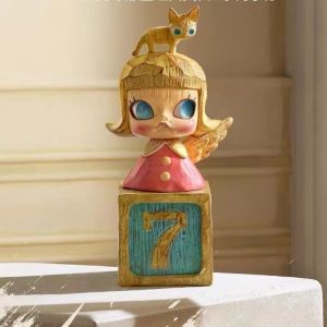 POPMART MOLLY Anniversary Statues Classical Retro Series Figures pop mart molly blind collection action figure decorative gift