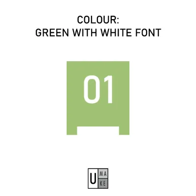 UMAKE Table Number Plate Set / Cafe & Restaurant Number /Acrylic Table Number / V shape Table Number