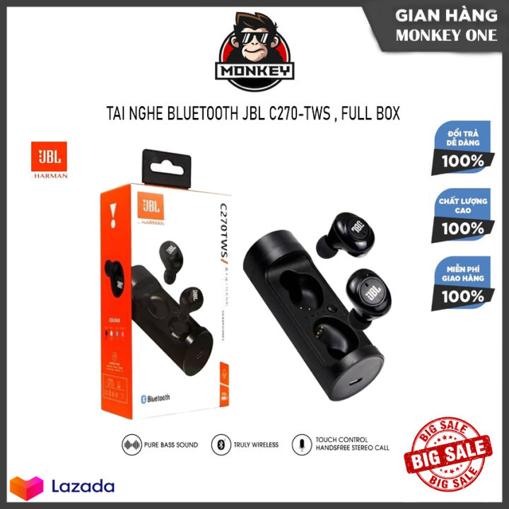 TAI NGHE BLUETOOTH JBL C270-TWS FULL BOX Tai Nghe Nhét Tai JBL