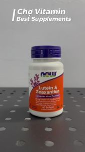 Thực Phẩm Bảo Vệ Sức Khoẻ NOW Lutein & Zeaxanthin - Viên Uống Sáng Mắt Cải Thiện Thị Lực Giảm Mỏi Mắt Bổ Mắt - 👉 Cải thiện thị lực: Hỗ trợ thị lực rõ ràng sắc nét và cải thiện độ nhạy tương phản.  👉 Giảm mỏi mắt: Giúp giảm căng thẳng và mỏi mắt do là