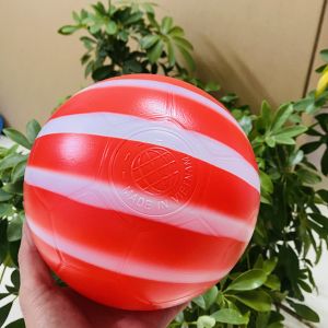 Bóng nhựa kẻ sọc 15cm-18cm Hàn-Việt cao cấp bóng nhựa Hàn an toàn cho Bé bóng nhựa vận động đá bóng đồ chơi cho bé