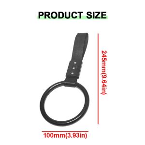 Car Interior Pull Ring Subway Train Bus Handle Strap Charm Drift JDM TSURIKAWA Round Rear Bumper Warning Loop