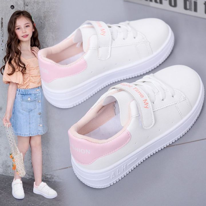 HF Sports Sneakers Kids White Shoes Girls Boys Children Soft