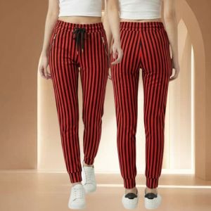 LAVICO [BUY1TAKE1] REGUALR SIZE Thin High Waisted Loose and Slimming Straight (NO POCKET) Leg Wide Leg Casual Pants American Retro Lazy Versatile Striped Pants Women Summer 99585