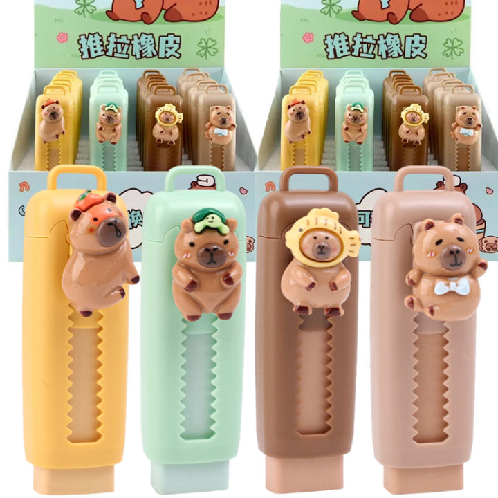 OIXYAZ OIXYA Capybara, 12 stylos gel, stylo kawaii,stylo Cartoon Animal Capibara Stitch 0,5 mm, cadeaux pour l'école, le bureau, les enseignants (noir) -B OIXYAZ OIXYA Capybara, 12 stylos gel, stylo kawaii,stylo Cartoon Animal Capibara Stitch 0,5 mm, cadeaux pour l'école, le bureau, les enseignants (noir) -B