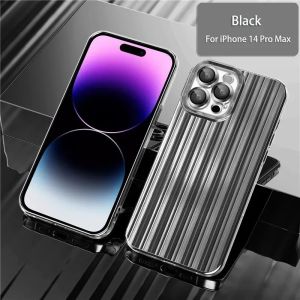 Fashion Electroplated Streamer Brushed Business Shockproof Phone Case For iPhone 15 14 13 Pro Max Cover