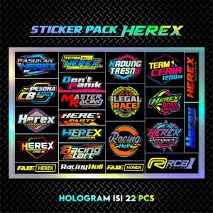 Stiker Motor Racing Herex Hologram: Modifikasi Stylish & Berkualitas