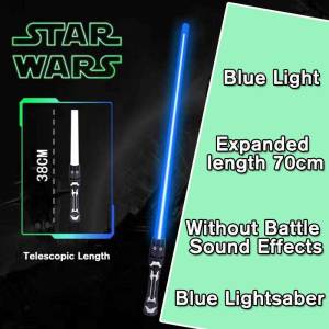 70cm Star Wars Lightsaber Toy Handle Rgb Lighting Cosplay Stage Props Red Blue Multicolor Lightsaber