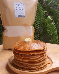 แป้งโฮลวีทเนื้อละเอียด 100% WHOLE WHEAT FLOUR โฮลวีท แป้งโฮลวีท แป้งโฮลวีต Fit Bakery