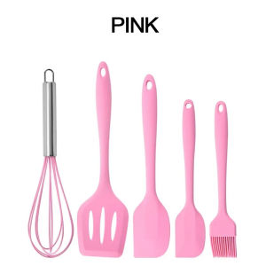 5PCS/set Silicone Cooking Tool Kitchen Utensils Set Heat-resistant Design Kitchen Tools