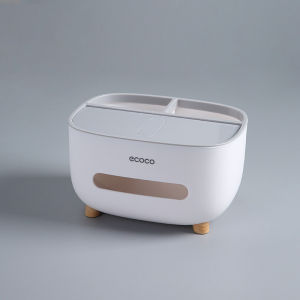ECOCO Tissue Box Nordic Simple Multifunctional Creative Tissue Box Creative Cute Living Room Bedroom Storage Box Remote Control Storage