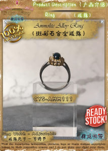 ✨ Meiji Story ✨ Ammolite Alloy Rings 斑彩石合金戒指 | 珍珠 | 水晶 | 手链 | 戒指 | 项链 | 脚链 | 天珠 | 现货 | 净化 | 翡翠 | 首饰 | 礼物 | 定制 | 生日 | 玉石 | Cleansing | Jewelry | Natural Crystal | Gems | Bracelet | Pendant | Ring | Gift | Anklets |