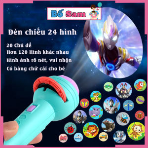 Đèn pin chiếu hình cho bé 32 hình ngộ nghĩnh đáng yêu sắc nét Shop Bố Sam