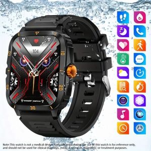 Xiaomi 2025 New Military Xiaomi Smart Watch Men IP68 3ATM Waterproof Outdoor Sports Fitness Tracker 24H Health Monitor Smartwatch Men 430mAh