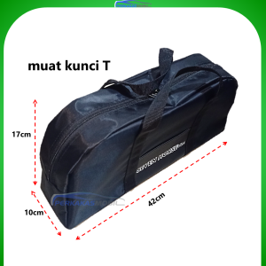Tas Perkakas Multifungsi Hitam Premium Tukang Bangunan/Kayu Toolbag Teknisi Listrik /Bengkel Motor Mobil Bahan "longchamp"