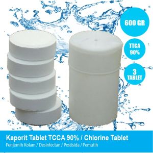 KAPORIT TABLET KLORIN CHLORINE TABLET 5 KEPING 1 KG KOLAM RENANG