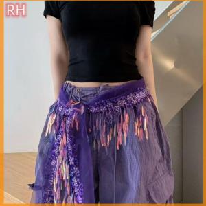 🔥🔥🔥ranghe สายคาดเอวประดับเลื่อมสวยงามสำหรับผู้หญิงกระโปรงนักเต้นแบบมีสายปักเลื่อมสวยงาม