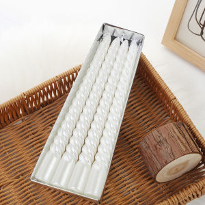 4pc/box Spiral candle Paraffin wax smokeless clean burning birthday wedding party decoration romantic atmosphere