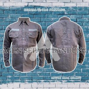 Kemeja Tactical W-TAC Bahan Drill Cotton - Kemeja Kantor - Kemeja Taktikal Lengan Panjang