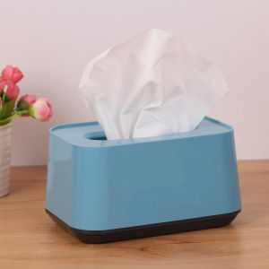 Plastic Tissue Holder Paper Towel Storage Box Paper Towel Dispenser Home Bedroom Office Table Decoration