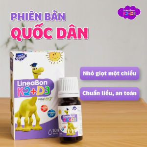 Vitamin D3K2 Lineabon chính hãng an toàn BBShine Vitamin cho bé hấp thu canxi và tăng chiều cao hiệu quả - I023