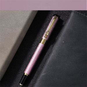 LMS70 High Quality Office Luxury Student Stationery Frosted Black Ink Pen Writing Pen Business Ink Pen Fountain Pen