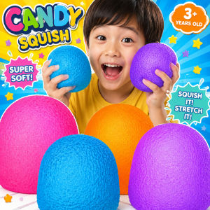 Squishy Stress Relief Toy Gumdrop Squishy Mochi Fidget Squeeze Slow Rebound Sensory Toy for Kids
