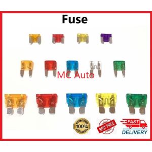 👍🏻High Quality👍🏻 Vehicle Fuse Standard Fuse Mini Fuse Micro Fuse Car Fuse Motorcycle Lorry Fius Motor Kereta Lori
