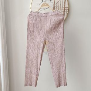 △❃♣ 8627 [ Can Match the Top 8667 ] Average Size Spring And Summer Pleated Floral Printing And Dyeing Temperament Commuting Basic Style Casual Straight Cropped Pants