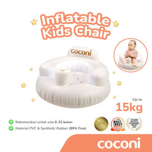 COCONI Inflatable Kids Chair –Kursi Sofa Angin Bayi Tiup Pompa Built in Kursi Makan Bayi Untuk Pompa Bayi Kursi Belajar Bayi