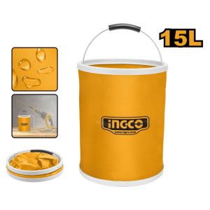 INGCO 15L FOLDING BUCKET 250X320MM METAL HANDLE AMFB15