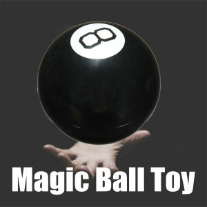 Black 8 Magic Prediction Ball Black 8 Magic Ball Game Props Prophecy Magic Ball with Box Kids Children Gift 10CM