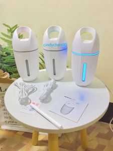 shanshop Oval small usb humidifier with led light