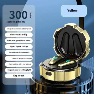 X35 Cool Esports Game Bluetooth Earphones Low Latency Bass Stereo ENC Noise Cancellation TWS Wireless Headphones Pigfly
