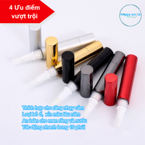 Bút gel làm trắng răng Happy smile làm trắng răng tại nhà an toàn không gây ê buốt 4ml
