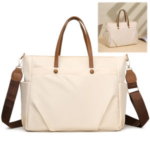 Women Waterproof Laptop Bag Casual Business Shoulder Case Versatile Briefcase for Travel and Work