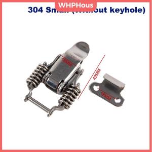 WHPHous Stainless steel 304 spring hasp toolbox toggle latches lock wood suitcase buckle hinges Furniture Hardware Accessories