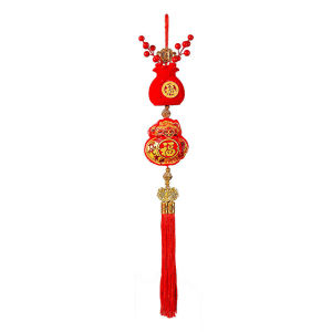 Red Lucky Bag Pendant New Year Decorations Chinese Spring Festival Money Bag Tassels