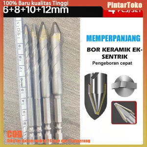 Mata Bor Mata Bor Hex Bahan Alloy Mata Bor Bobok Beton Tembok Besi 6 8 10 12 MM COD
