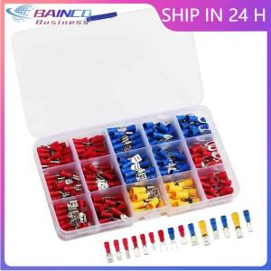 280/480Pcs/Boxed Insulation Terminal Wire Connector Whit Wire Cable Heat Shrink Tube Crimp Terminal