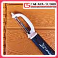 Peeler Pengupas Buah dan Sayur Canary P Motif Kayu Stainless Steel Kupasan Piler Premium. 